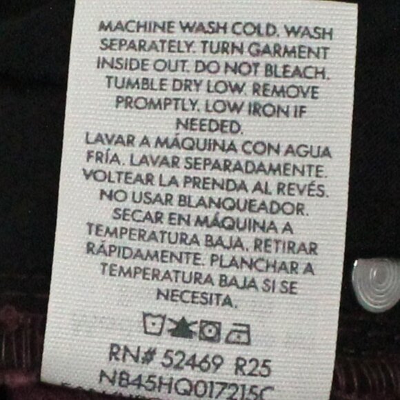 No Boundaries XXL (20) No Waist Wide Leg Baggy Burgundy Jeans - Picture 7 of 14